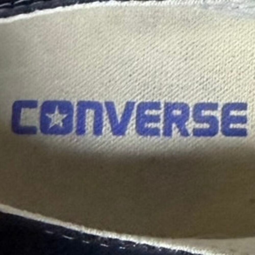 Converse Low Top Sneakers Lace Up Mens Size 9 Black - Picture 9 of 10